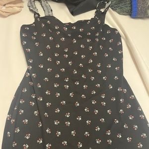 Black floral dress